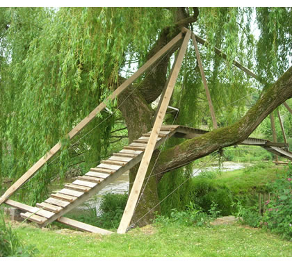 garden footbridge